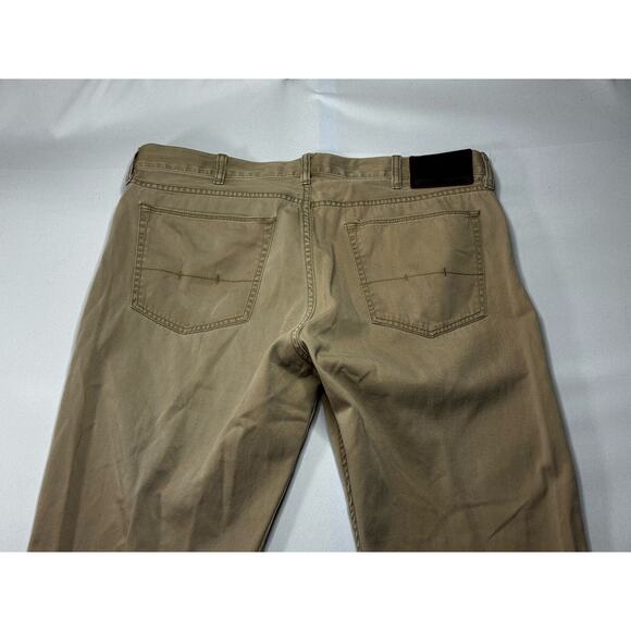 Polo Ralph Lauren Men's 650 Straight Leg Beige Denim Jeans - Size 36x33.5 - Picture 4 of 8